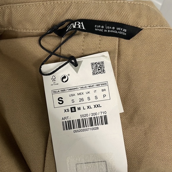 Zara Tan Belted Jacket with Pockets #Cybermondaysale - Picture 8 of 12